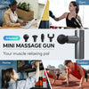Massage Gun Mini Deep Tissue, Muscle Massage Gun with 4 Silicone Heads 5 Levels, 3200 rpm 1.03lb Portable Suitcase Quiet Percussion Massage Gun for Muscle Relaxation Long Battery Life Type -C