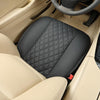 1 Pair of Front Car Seat Covers Protector PU Leather,Full Wrapping Edge for Front Seat Bottom (53×52 cm)- Black