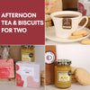 Afternoon Tea Hamper For 2 – Includes Italian Biscuits, Cookies, Shortbread, Fudge & Tea – Gift Hamper for Anniversary, New Home, Birthday, Celebrations – by