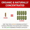 Moringa Capsules - Powerful Organic Moringa Leaf Capsules | Certified Organic by Soil Association | UK Made Ayurvedic Moringa Powder Supplement | Green Superplant Extract | 60 Easy Swallow Capsules