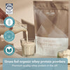 The Organic Protein Co. – Madagascan Vanilla Organic Whey Protein Powder | Additive Free, Undenatured, Bioactive, UPF Free, Emulsifier Free, Primarily Grass Fed, Vegetarian, Gluten Free – 400g