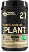 Gold Standard 100% Plant Based Protein Powder for Men and Women, Vegan Protein Shake Powder, Post Workout, or anytime throughout the day, Vanilla Flavour, 21 Servings, 684g