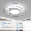 LED Ceiling Light, 32W 2880LM Modern Ceiling Light Round Small Ceiling Light Fixture, 6500K White Aluminum Close to Ceiling Light Fixture for Hallway, Bathroom, Kitchen, Living Room