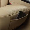 Car Seat Cover PU Leather,Full Wrapping Edge,Protector for Front Seat Bottom (53×52 cm)(1Piece,Beige)