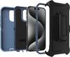 Defender Case for iPhone 15 Pro, Shockproof, Drop Proof, Ultra-Rugged, Protective Case, 5x Tested to Military Standard, Blue