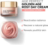 L’Oréal Paris Age Perfect Golden Age Rosy Day Cream 50+, Moisturising, Reactivates Radiance with Instant Glow, Peony Native Cells, Calcium B3, 50ml