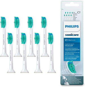 Sonicare Original ProResults Standard Sonic Toothbrush Heads - 8 Pack in White (Model HX6018/07)