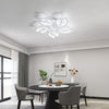 LED Ceiling Light, Elegant Flower Design LED Chandelier 65W 7200LM, Ceiling Lighting Fixture for Living Room, Bedroom, Kitchen, Dining Room, Cool White 6500K