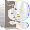 Photon Skin Rejuvenation Face & Neck Mask | Wireless LED Photon Therapy 7 Color Light Treatment Anti Aging Wrinkles Facial Beauty Skin Care Mask