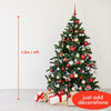 - 4ft / 1.2m Christmas Tree - Strong Metal Stand, 260 Tips, Traditional Classic Xmas Tree Artificial Decoration, Easy to Assemble