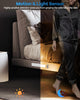 65 LED Wardrobe Lights Motion Sensor, Dimmable Battery Cupboard Lights 2500mAh Rechargeable Wireless Closet Lights for Drawer, Kitchen, Hallway, Silvery, 3 Color Temperatures, 33.5 cm