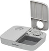 2 Meal Automatic Feeder, Built-in Timers, BPA Free Food Bowl, Suitable for Dry Food,Grey