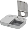 2 Meal Automatic Feeder, Built-in Timers, BPA Free Food Bowl, Suitable for Dry Food,Grey