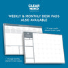 Daily Planner Desk Pad by ® – A4 Size - 100 Undated Tear Off Sheets 120gsm Thick Paper - To Do Checklist Notes for Home Business Office Study Productivity Planning and Organising