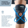 Knee Support Brace For Men & Women Unique 4-way Adjustable Non-Slip Neoprene Strap System For Arthritis, Running Bursitis, For ACL, Ligament Damage Ideal For Sports - Skiing & Meniscus Tear