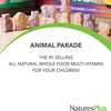 NaturesPlus Animal Parade Sugar-Free Children's Vitamin C Supplement - Natural Orange Juice Flavour - 90 Chewable Animal Shaped Tablets - Immune Support, Vegan and Gluten Free - 45 Servings