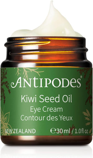 Kiwi Seed Oil Eye Cream – with Vitamin C Skincare Ingredient Kiwi Seed Oil – Vegan Eye Cream – Fine Lines, Aging & Dry Skin – 30ml