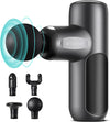 Mini Massage Gun Deep Tissue,  5 Speeds Muscle Massage Gun with 4 Massage Heads, 3200rpm Powerful Small Massage Gun, Super Quiet Percussion Massager for Muscle Pain Relief