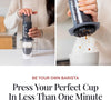 Coffee and Espresso Maker - Quickly Makes Delicious Coffee Without Bitterness - 1 to 3 Cups Per Pressing,Black