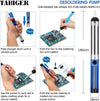 Soldering Iron Kit, Soldering Kit with LCD Digital Multimeter, 60W Soldering Iron with 5 Extra Tips, Stand, Desoldering Pump, Solder, Wire Stripper Cutter, Tweezers, Tape, Tool Bag