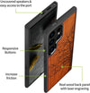 Wood Case for Galaxy S24 Ultra Case 2024 [Natural Wood & Black Soft TPU] Shockproof Protective Cover Unique Wooden Case Compatible with Samsung S24 Ultra (Eternal Tree-Red Wood)