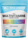 Multivitamin Tablets for Men & Women | 22 Essential Active Multi Vitamins & Minerals | 4 Month Supply (Tablet, not Powder or Capsule) | Food Supplement Made in UK, Vegan