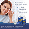 Simplus Multi-Action Solution, 4x 120ml Contact Lens Solution for Rigid Gas Permeable Contact Lenses - Clean, Disinfect & Condition with 4x Lens Cases