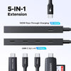 10Gbps USB C Hub, USB C Splitter with 4 USB C Port,100W PD, USB-C to USB C 3.2 Hub Multiport Adapter Compatible with MacBook Pro, MacBook Air, iPad Pro, and iPhone 16, Plug and Play