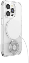 : PopCase PlantCore for MagSafe - Plant-Based Phone Case for iPhone 14 Pro with a Repositionable PopGrip Slide Phone Stand and Grip with a Swappable Top - Clear