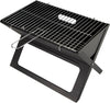 Notebook Folding Grill - Portable Picnic BBQ with Chrome Plated Cooking Grid (Black)