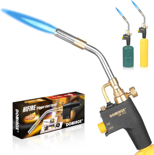 Propane Torch Head, High Intensity Torch Head Trigger Start Gas Torch, Soldering Torch for Propane MAP MAP PRO Tank, Soldering, Ignition, Barbecue, Lighting