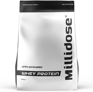 unflavoured whey Protein Powder 42g Protein, 1kg flavourless, unsweetened, Tasteless