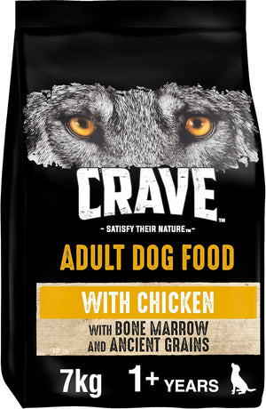 Chicken, Marrow & Grains 7 kg Bag, Premium Dry Dog Food with high Protein, Grain-free