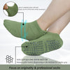 Yoga Socks for Women&Men with Grips, Anti Non Slip Slipper Socks for Ballet, Pilates, Hospital, Home, Barre with Cushion