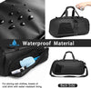 Gym Sports Bag for Men,40L Waterproof Gym Duffle Bag with Shoes Compartment and Wet Pocket,Travel Duffel Bag with Shoulder Strap and Backpack Function (Black)