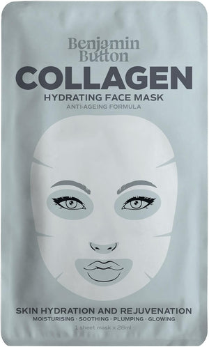 Collagen Face Sheet Mask - Premium Anti-Aging & Rejuvenating Skincare Treatment with Natural Ingredients - Suitable for All Skin Types - ®