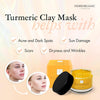 Turmeric Clay Mask - Natural Hydrating Peel Off Face Masks for Women - Effective Blackhead Remover, Facial Cleansing, Acne Treatment, Dark Spot Detox Solution