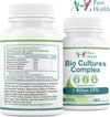 Premium Bio Cultures Complex 180 Capsules (6 Month’s Supply) | High Strength Probiotic | Vegan Multi Strain Probiotic | Lactobacillus Acidophilus & Bifidobacterium | Supports Digestive Health