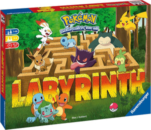 Pokemon Labyrinth - Moving Maze Family Board Games for Kids Age 7 Years Up - 2 to 4 Players - Gifts for Boys and Girls