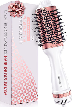 Hair Dryer Brush - Hot Air Styling Brush for Short & Long Hair - Electric Hair Dryer Styler with Hot Brush for Volume - Travel Friendly Heated Hairbrush