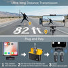 Wireless Microphone for iPhone iPad with Transmitter Digital Display and 40 Hours Charging Case, Clip on Wireless Lavalier Microphone for Video Recording - Set of 2