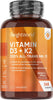 Vitamin D3 K2 (MK-7) 2000IU - 365 Vegan Micro Tablets (1 Year Supply) - High Strength Vitamin D3 K2 200ug Supplement - Immune & Bone Strength Tablets (Not Vitamin D3 K2 Capsules) - Higher Absorption