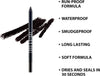 SMUDGEPROOF Eye Liner - Soft & Creamy VEGAN Formula, Long Lasting Morning To Night Waterproof Eyeliner Pencil, Easy To Use Eye Makeup