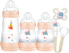 Welcome To The World Set, Newborn Bottle Set with 0-2 Months Baby Soother and Clip, Newborn Baby Gifts, Peach (Designs May Vary)