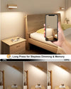 Rechargeable Wall Light, Battery Operated Wall Lights Indoor Wall Mounted Lamp Night Light Portable Removable with Magnetic 360 Rotation, Dimmable Wireless Wall Sconce for Picture Bedroom Reading