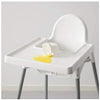 Highchair ANTILOP, White, 15 kg Max Load, Portable, Foldable, for Kid, Aged 6 months to 3 years