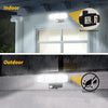 Battery Powered Outdoor Lights, 240 Led Security Lights Outdoor Motion Sensor PIR, IP65 Waterproof Outdoor Wall Lights Wireless Flood Lights Indoor for Gardern Yard Porch Garage, 1 Pack