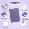 Fitness & Food Journal – Nutrition & Workout Planner for Women & Men – Diet & Gym Exercise Log Book with Calendars, Diet & Training Trackers - Undated, A5 Size, Hardcover (Lavender)