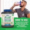 Plant Protein Powder – Critical Plant Vegan Protein Shake with SOYA, Pea, Brown Rice Proteins & Essential Amino Acids - Dairy-Free Gym Supplement (1.8kg - 60 Servings) (Vanilla)