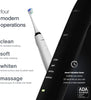 Duo PRO Ultra Whitening 40,000 VPM Electric Smart ToothBrushes ADA Accepted - 4 Modes with Smart Timers - UV Sanitizing & Wireless Charging Base - 10 Proflex Brush Heads & 2 Travel Cases